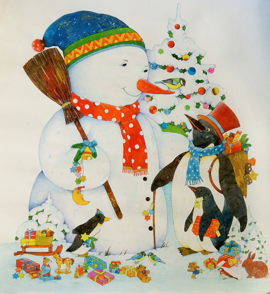 Snowman and Penguin od Christian  Kaempf