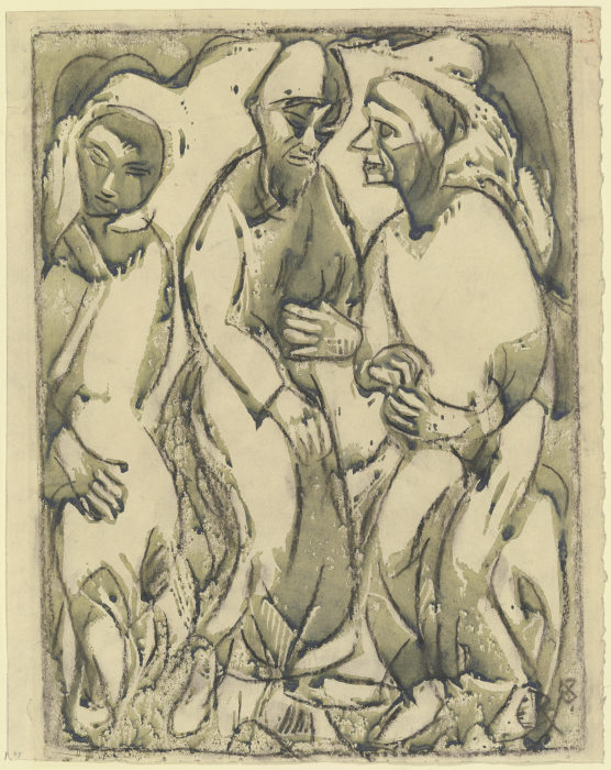 Three standing men od Christian Rohlfs