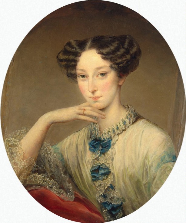 Portrait of Grand Duchess Maria Alexandrovna (1824-1880), future Empress of Russia od Christina Robertson