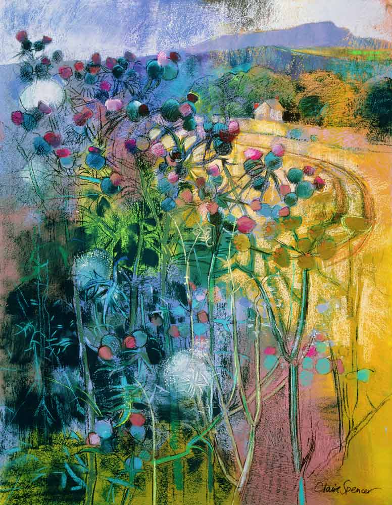 The Wild Beauty of Clee (pastel on paper)  od Claire  Spencer