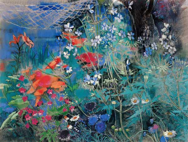 Summer Garden (pastel on paper)  od Claire  Spencer