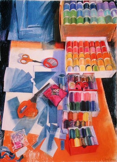Workbench (pastel on paper)  od Claire  Spencer