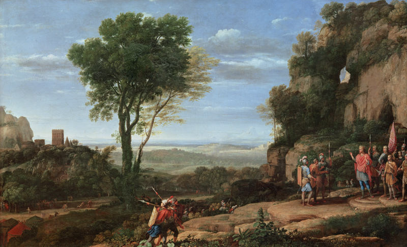 Countryside with David and the three Heroen od Claude Lorrain