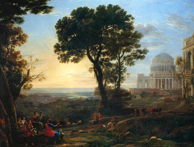 The sacrifice to Apollo in Delos od Claude Lorrain