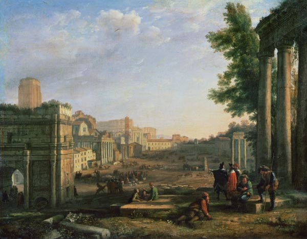 View of the Campo Vaccino, Rome od Claude Lorrain