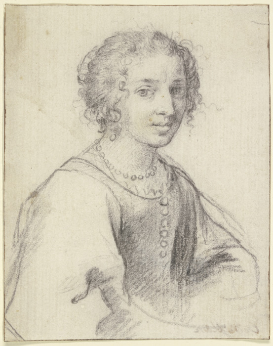 Porträt der Maddalena Corvina od Claude Mellan