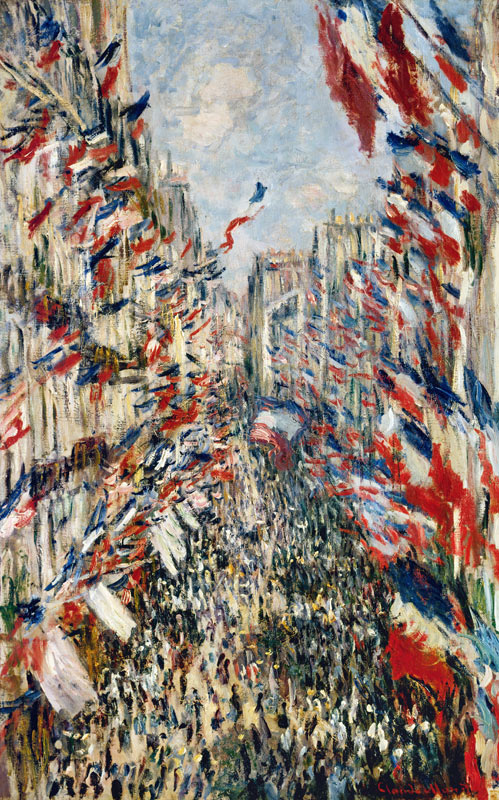 C.Monet, Rue Montorgeuil on 30 June 1878 od Claude Monet