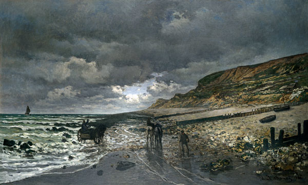 La Pointe de la Hève at Low Tide od Claude Monet