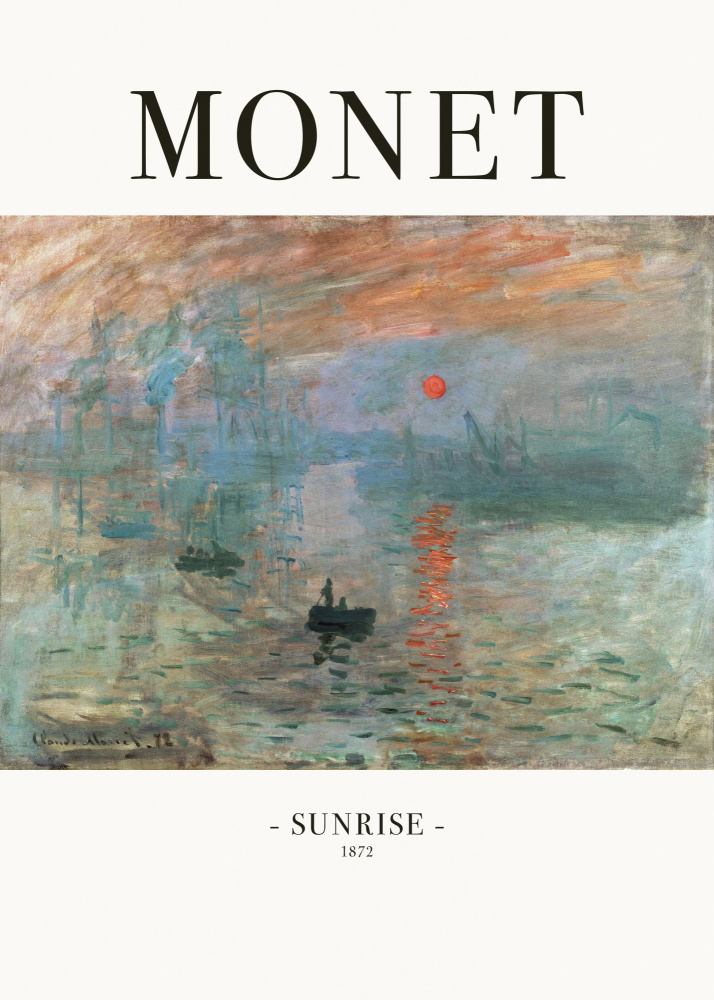 Sunrise 1872 od Claude Monet