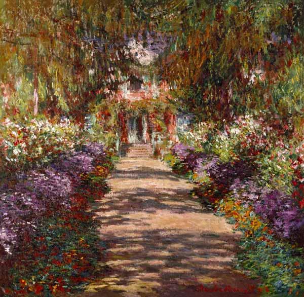 Avenue in Giverny or Garden Path at Giverny 1902
