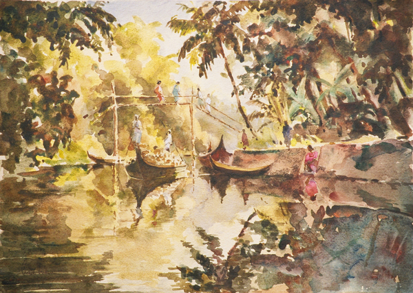 611 Village life on the back waters od Clive Wilson Clive Wilson