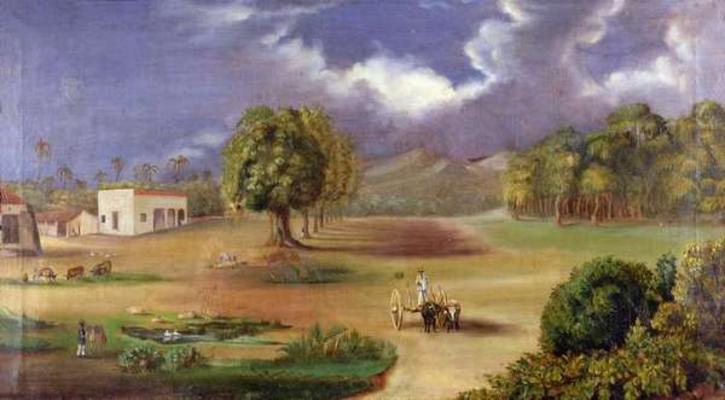The Villa of San Pedro Alejandrino (oil on canvas) od Colombian School