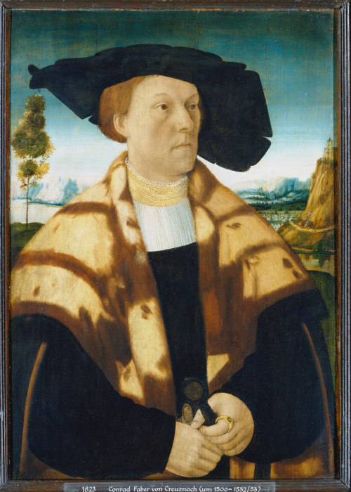 Portrait of Johann Stralenberg od Conrad Faber von Kreuznach