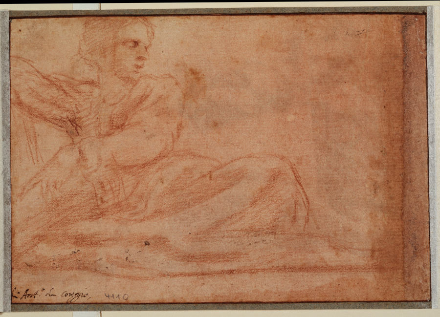 Sitzende Figur nach rechts od Correggio