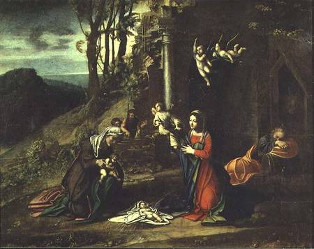 Adoration of the Christ Child od Correggio (eigentl. Antonio Allegri)
