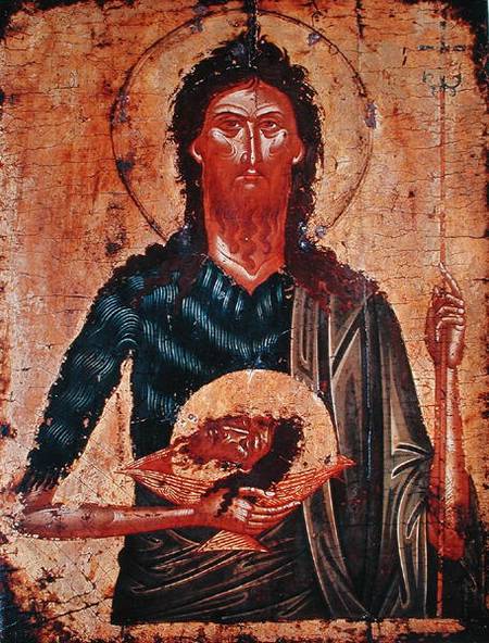 Icon of St. John the Forerunner od Cretan