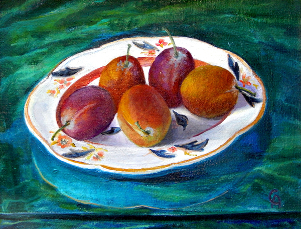 Fruit on a Staffordshire Dish od Cristiana  Angelini