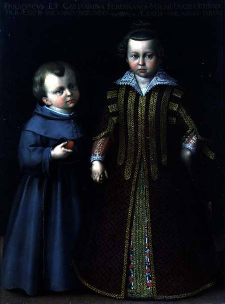 Francesco and Caterina de Medici od Cristofano Allori