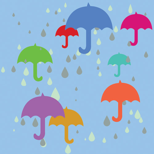 Raindrops od Louise Cunningham