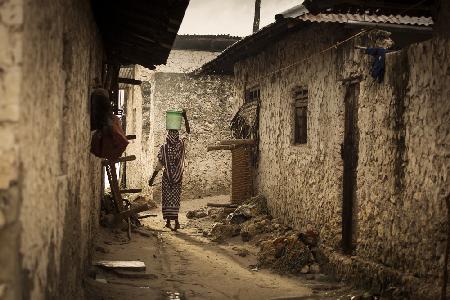 Woman in the village