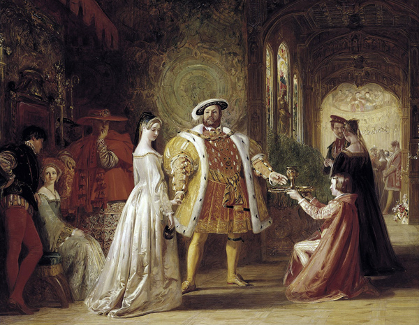 First meeting of Henry VIII and Anne Boleyn od Daniel Maclise