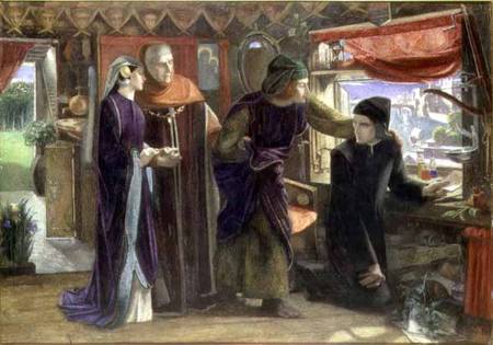 The First Anniversary of the Death of Beatrice od Dante Gabriel Rossetti