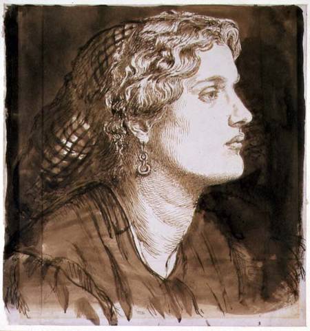 Portrait of Fanny Cornforth od Dante Gabriel Rossetti