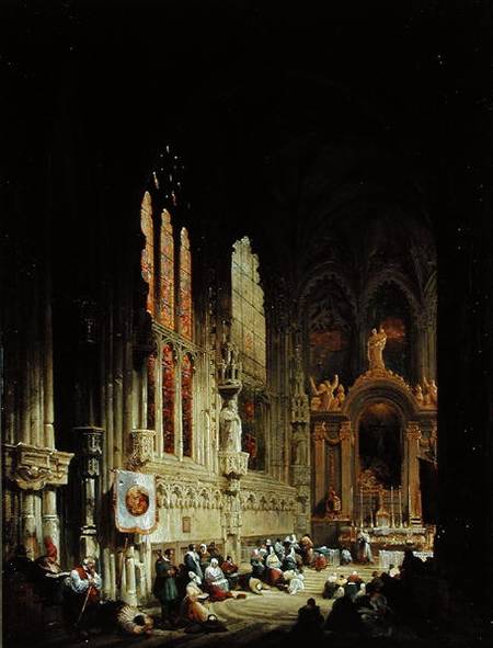 Interior of a Cathedral od David Roberts