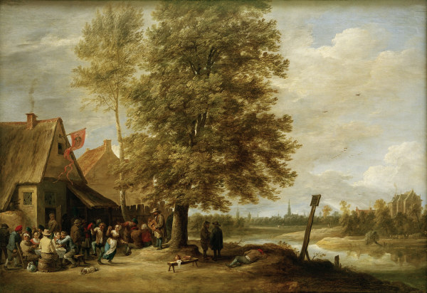 David Teniers d.J., Wirtshaus am Fluß od David Teniers