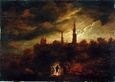 Moonlight Landscape od David Teniers