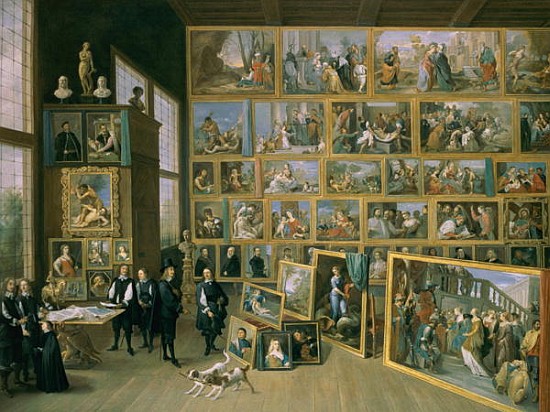The Archduke Leopold Wilhelm (1614-62) in his Picture Gallery in Brussels, 1651 (see also 738) od David the Younger Teniers