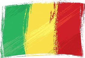 Grunge Mali flag