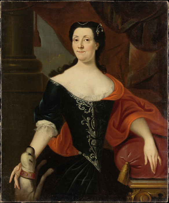 Portrait of Sophia Magdalena von Holzhausen, née von Günderrode od Deutscher Meister des ersten Viertels des 18. Jahrhunderts