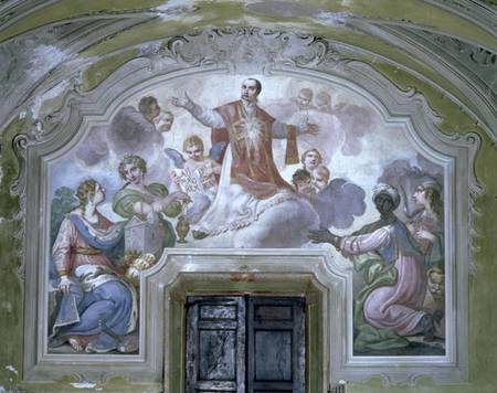 The Apotheosis of St. Ignatius of Loyola (c.1491-1556) from the Refectory od Diacinto Fabbroni