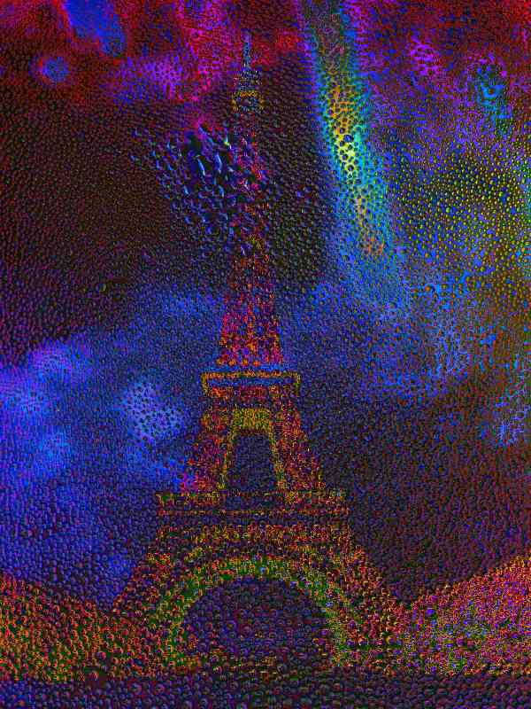 Eiffelturm im Regen od Christophe Didillon