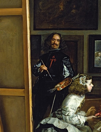 Las Meninas or The Family of Philip IV, c.1656 (detail of 405) od Diego Rodriguez de Silva y Velázquez