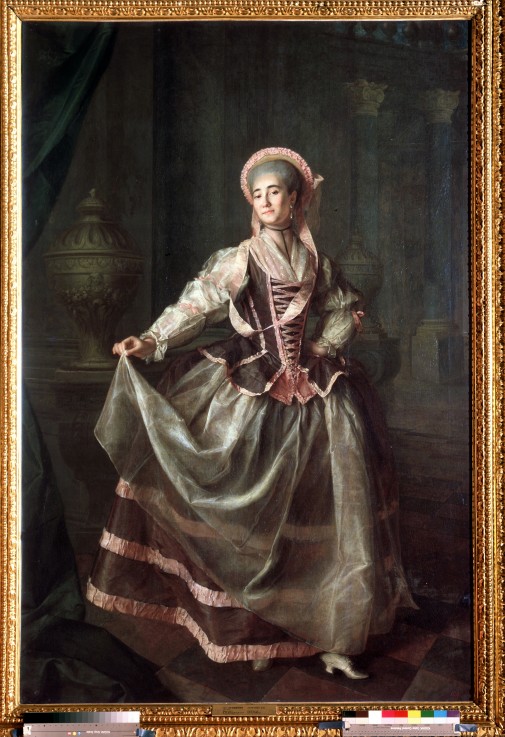 Portrait of Alexandra Levshina od Dimitrij Grigorjewitsch Lewizkij