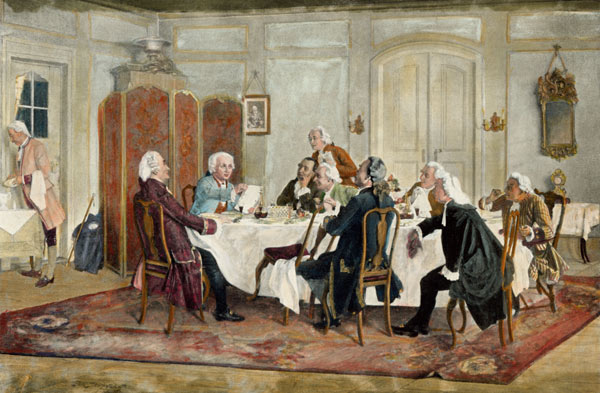 Kant , Kant and table partners od Emil Doerstling