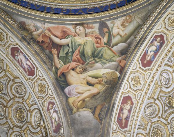 Domenichino / Fortitude / Fresco / 1630 od Domenichino (eigentl. Domenico Zampieri)