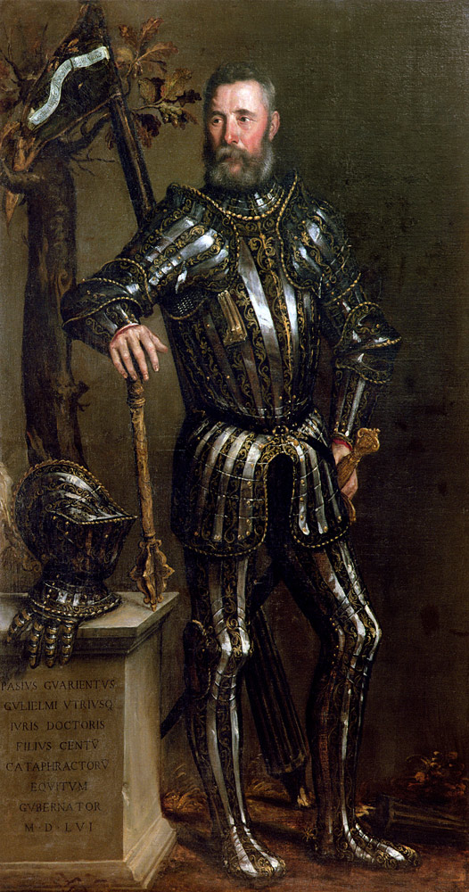 Portrait of Pase Guarienti (1500-c.63), Venetian knight and noble od Domenico Brusasorci