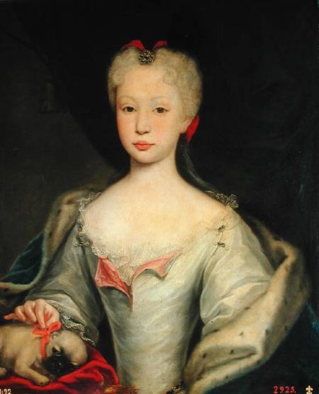Maria Barbara de Braganza (d.1758) Queen of Spain od Domenico Dupra