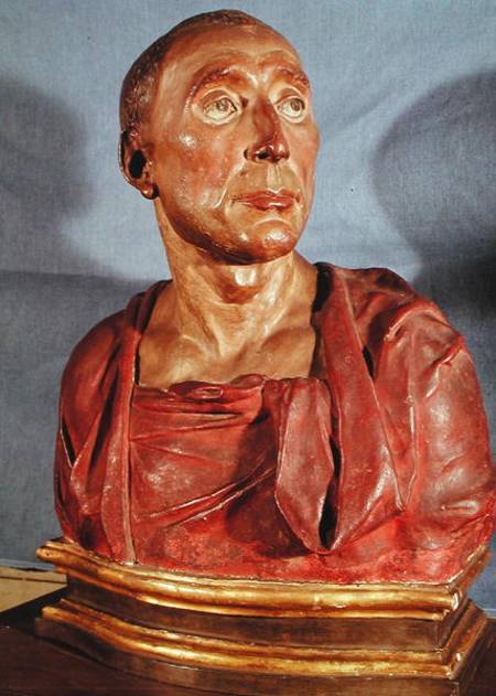 Portrait bust of the condottiere Niccolo da Uzzano (1359-1431) od Donatello