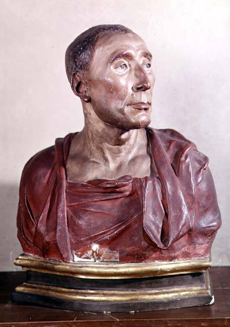 Portrait bust of the condottiere Niccolo da Uzzano (1359-1431) od Donatello
