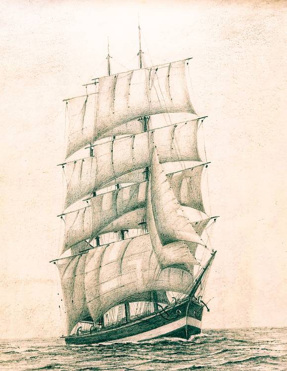 Segelschiff 7 od Doris Beckmann