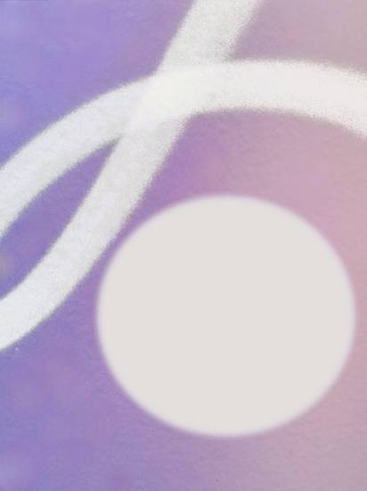 Kreis und Wellen auf violettem Hintergrund