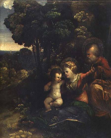 Rest During the Flight into Egypt od Dosso Dossi
