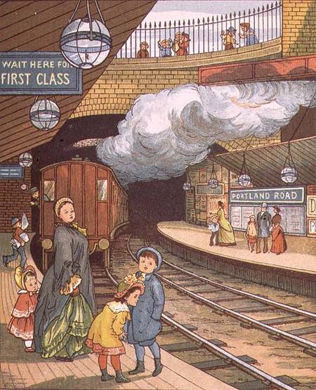 Underground Railway from 'London Town' od E. Crane
