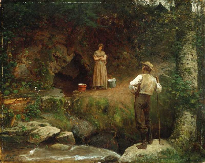 Die Begegnung. od Eastman Johnson