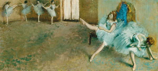 Dancers before their entrance od Edgar Degas