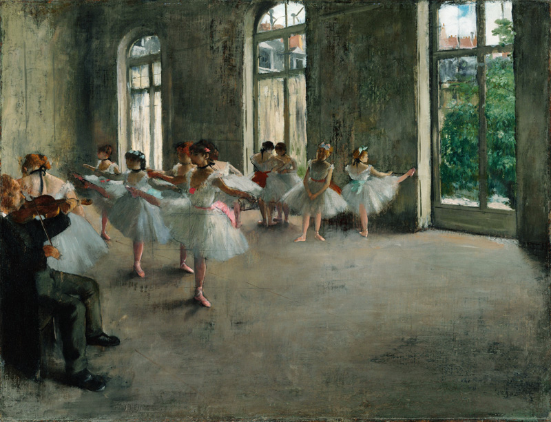 The Rehearsal od Edgar Degas